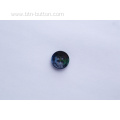 Gradient color imitation shell button with resin socket